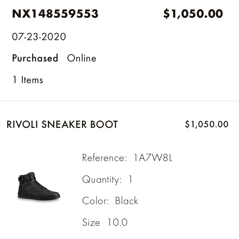 Rivoli Louis Vuitton sneaker - Picture 11 of 12
